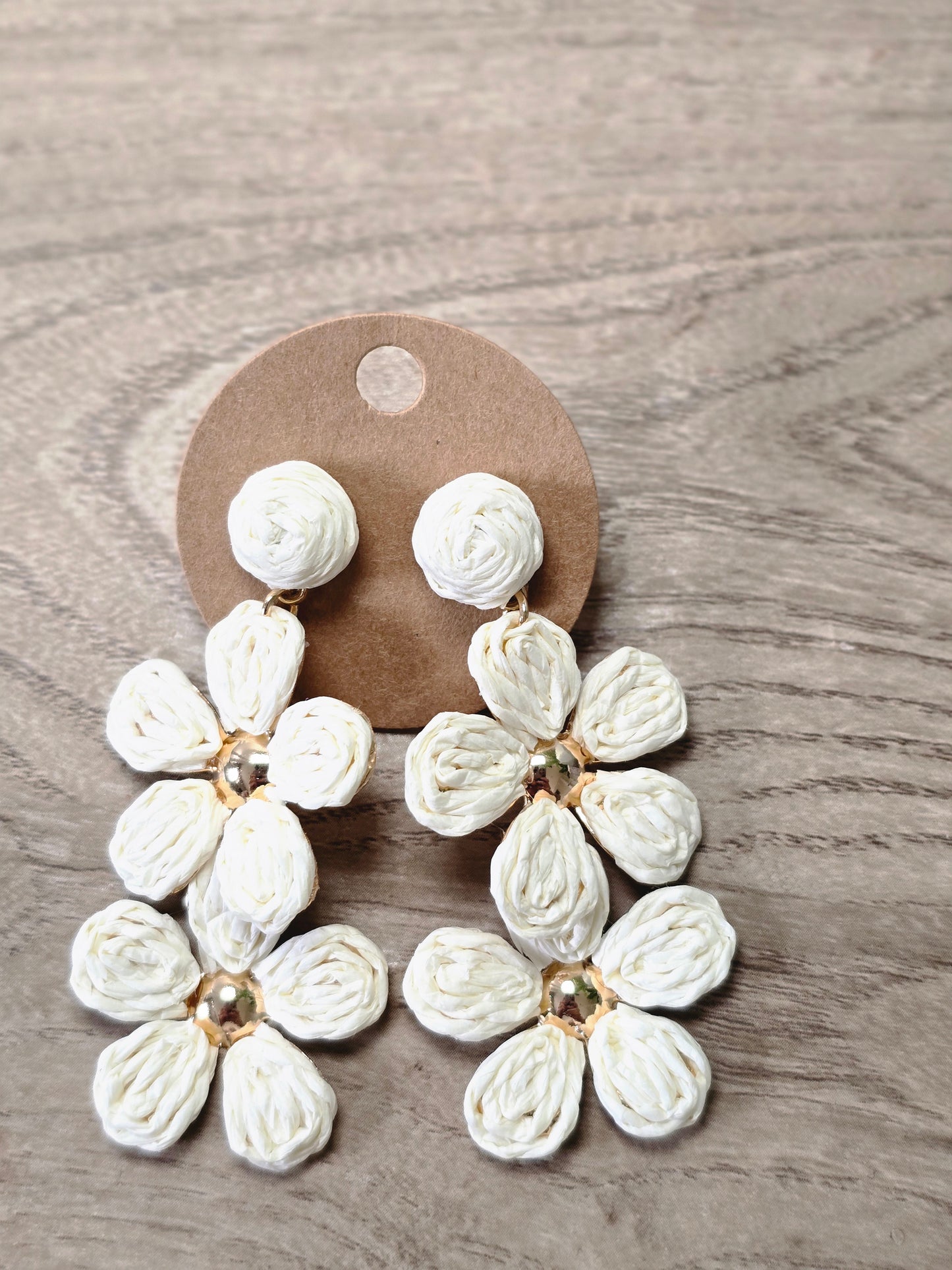 Flower Coastal Drop Earrings