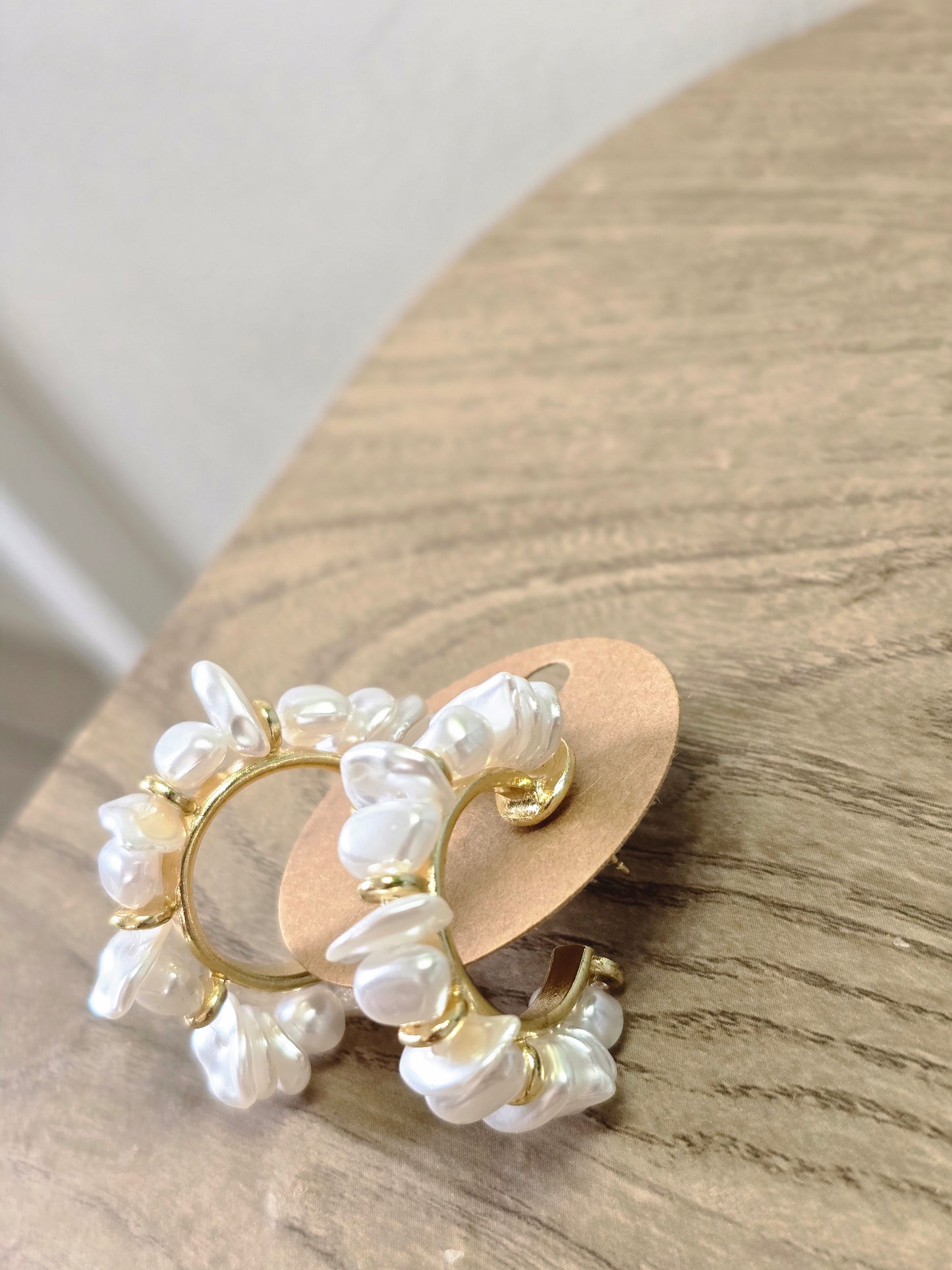 Pearl Hoop Earrings