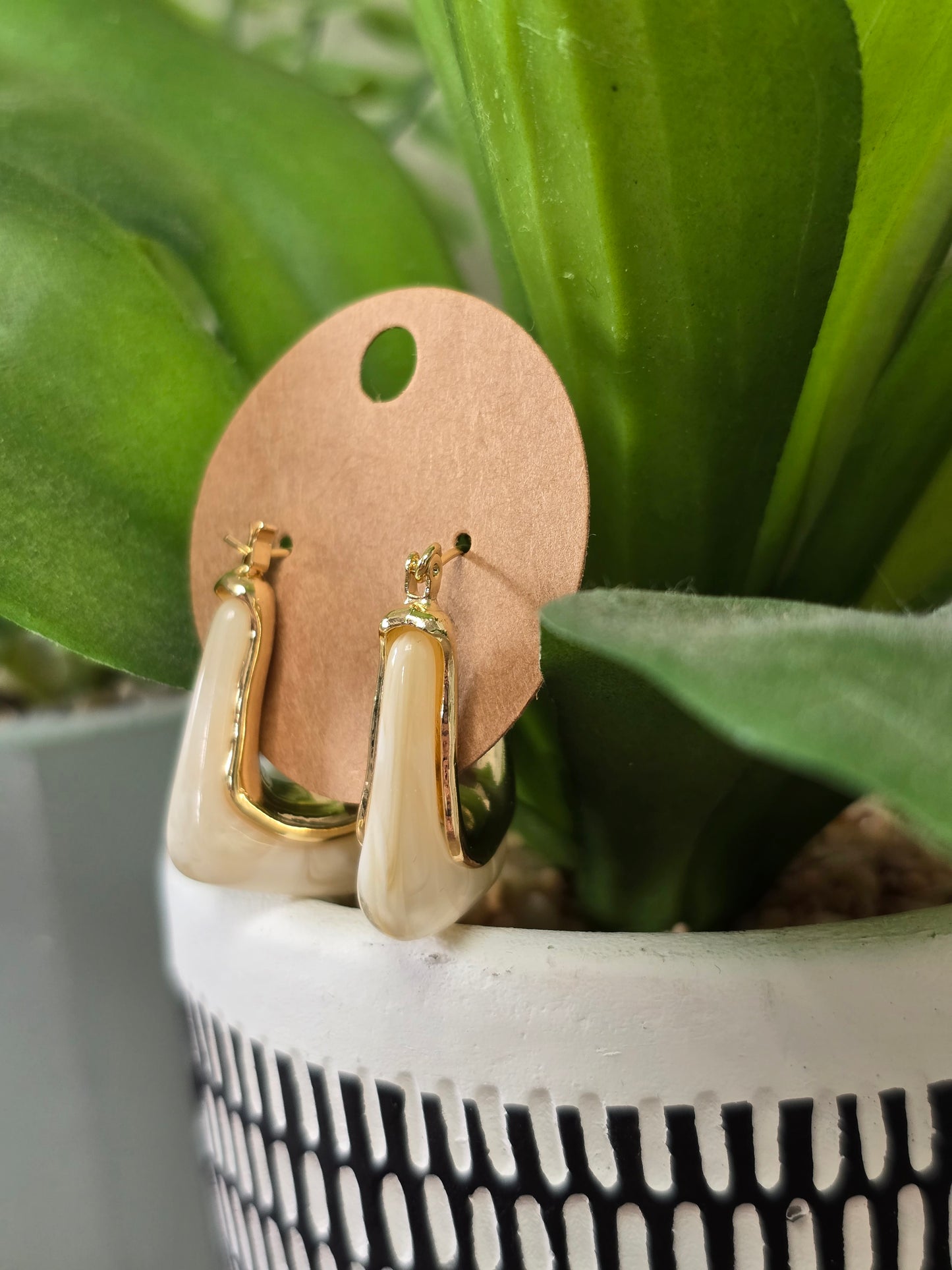 Rectangle Hoop Earrings