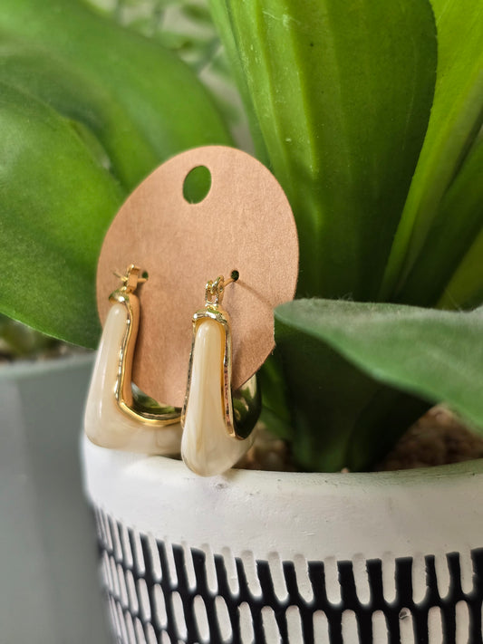 Rectangle Hoop Earrings