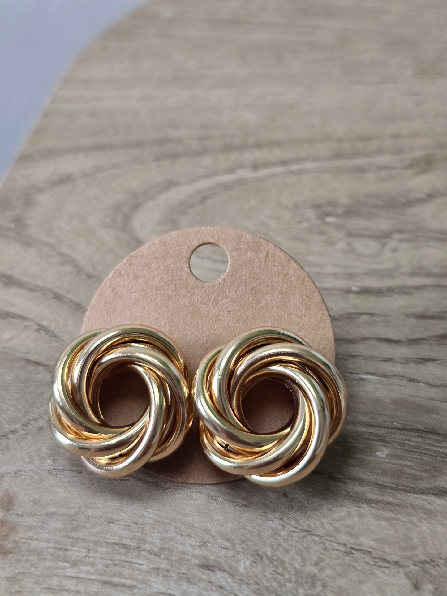 Gold Swirl Earrings