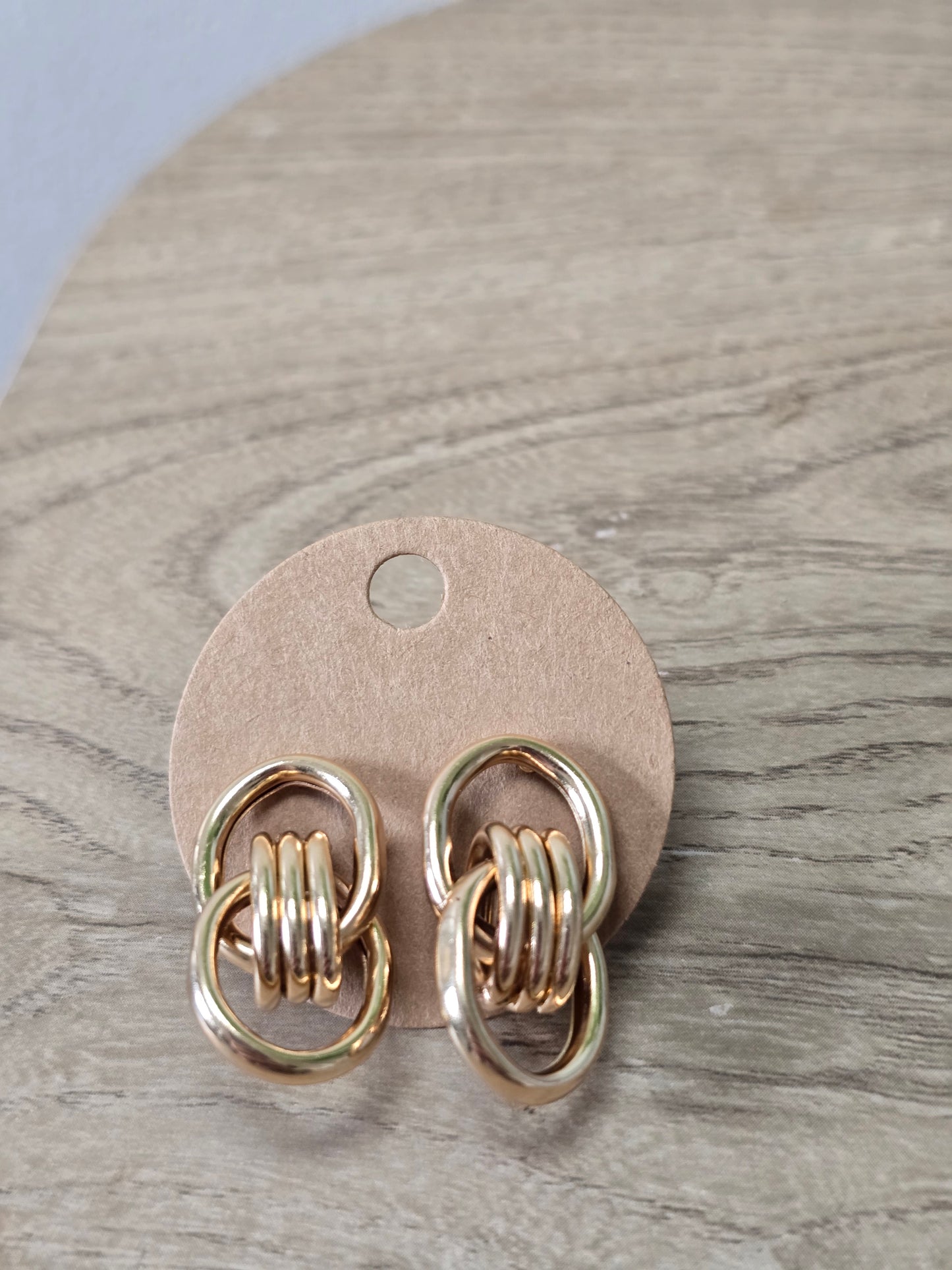 Gold Twist Earrings