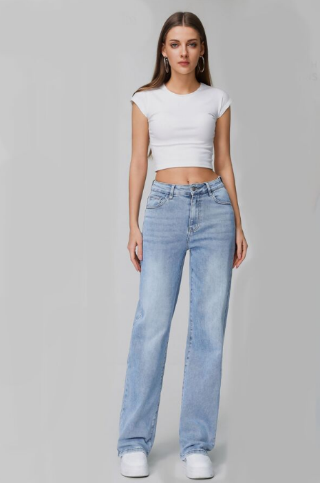 Viral Super Stretch Straight Leg Jeans