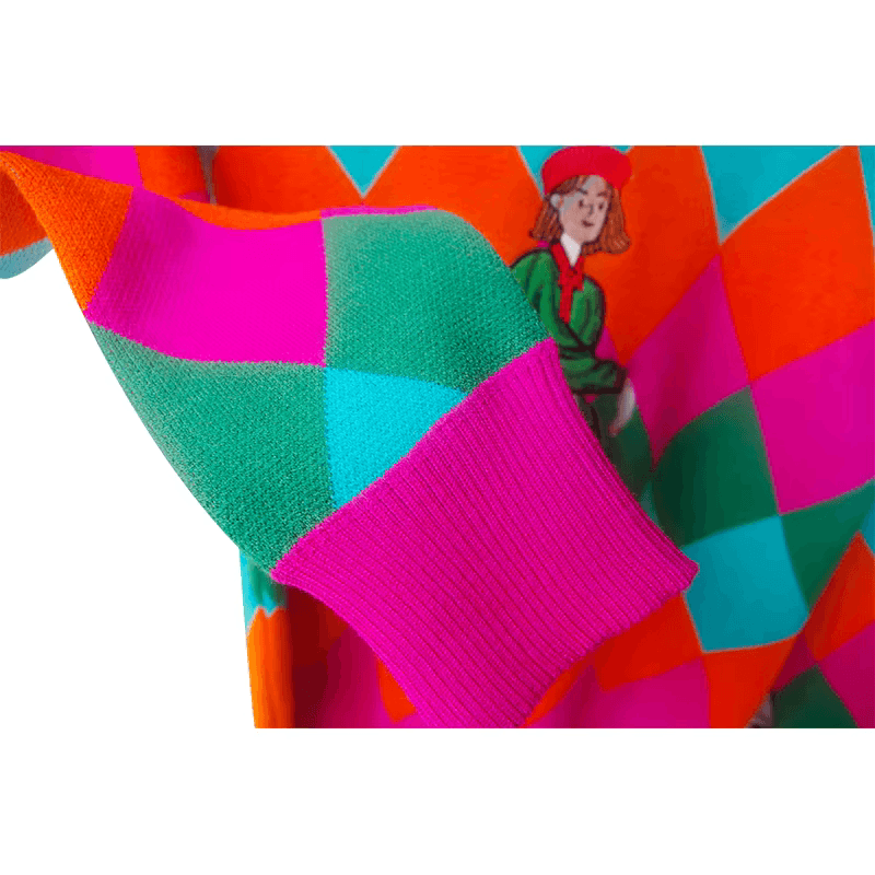 Raya Knit Bright Geometric Jumper