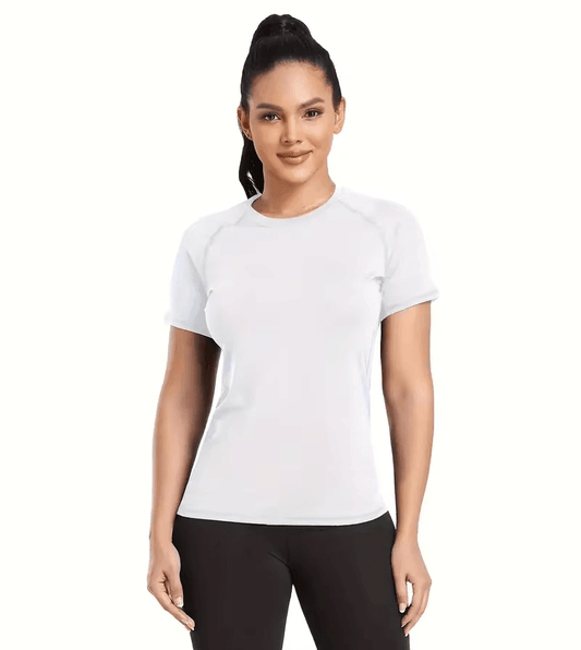 Luna Sports Compression Top White