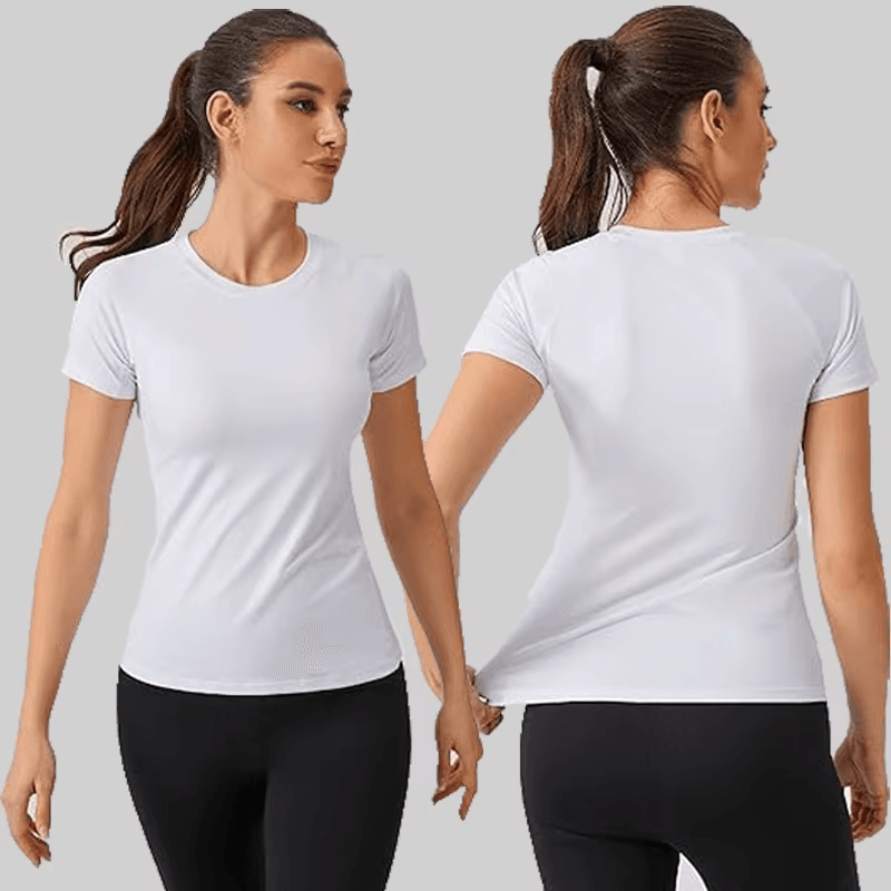 Luna Sports Compression Top White