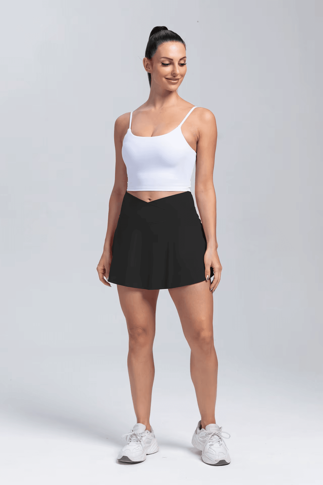 Anna Gym Skort Black
