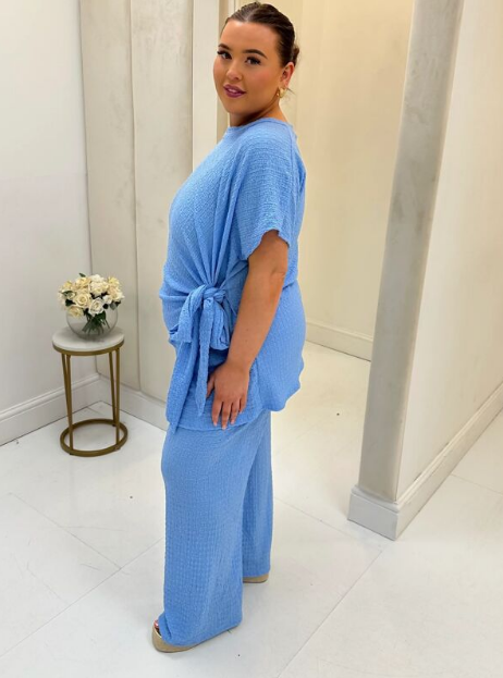 Melissa Tie Knot Top and Trousers Co Ord