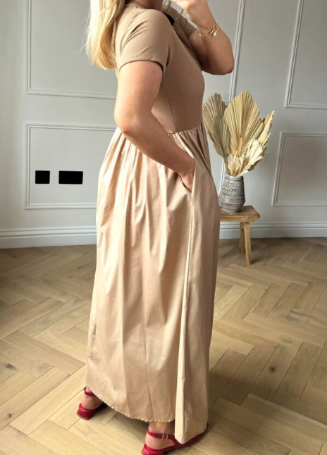 Summer Short Sleeved Maxi Dress