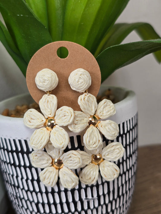 Flower Coastal Drop Earrings