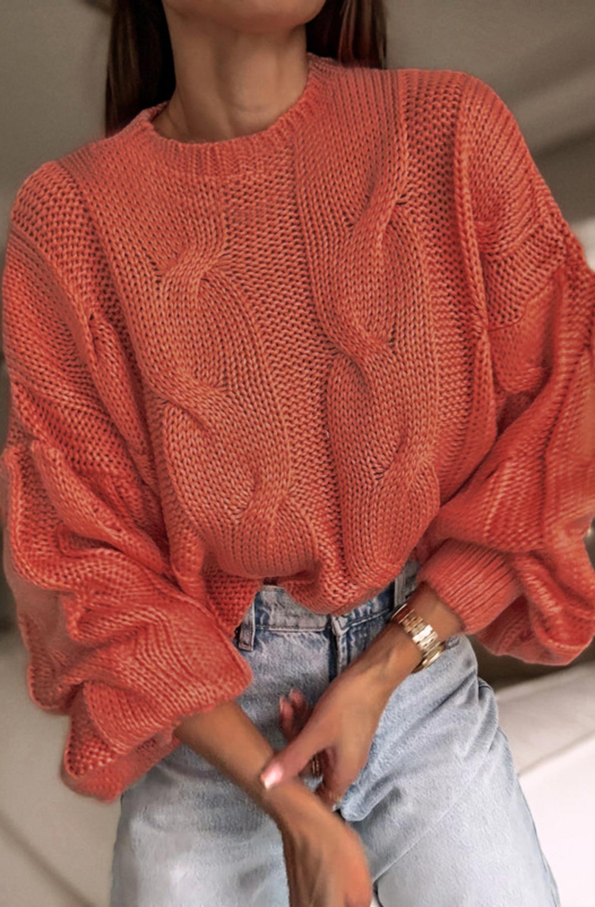 Daniella Knit Jumper Rust