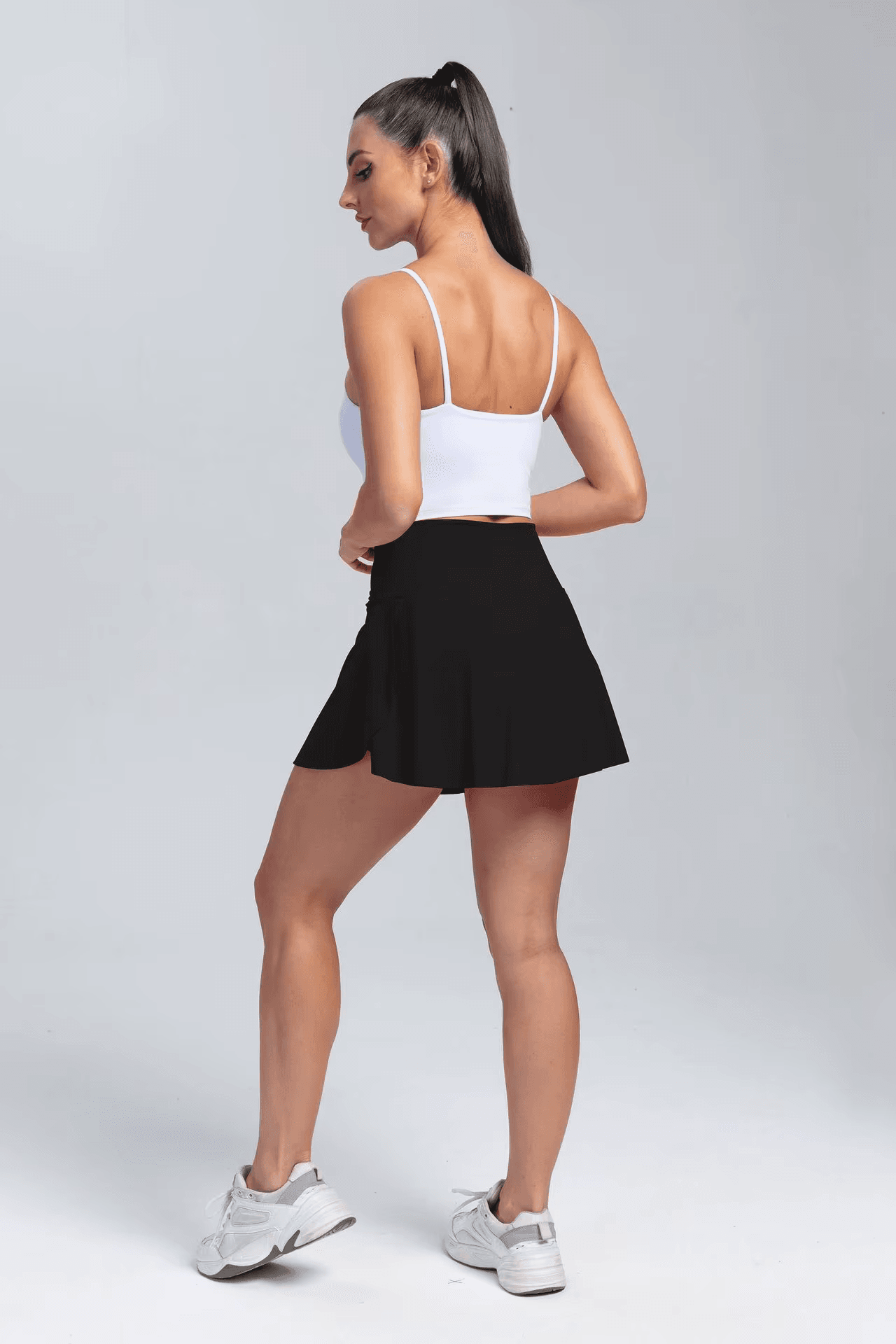 Anna Gym Skort Black