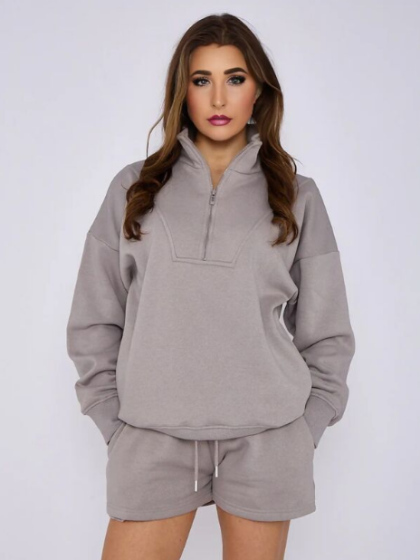 Tia Half Zip Sweatshirt