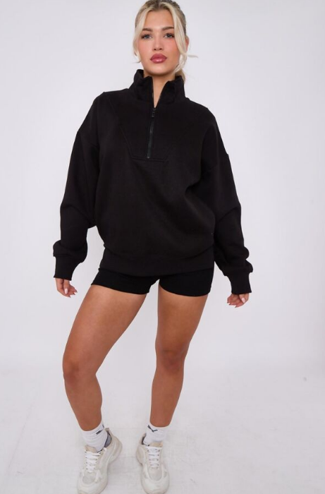 Tia Half Zip Sweatshirt
